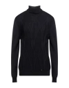 Havana & Co. Man Turtleneck Midnight Blue Size Xl Acrylic, Viscose, Wool, Alpaca Wool In Blue