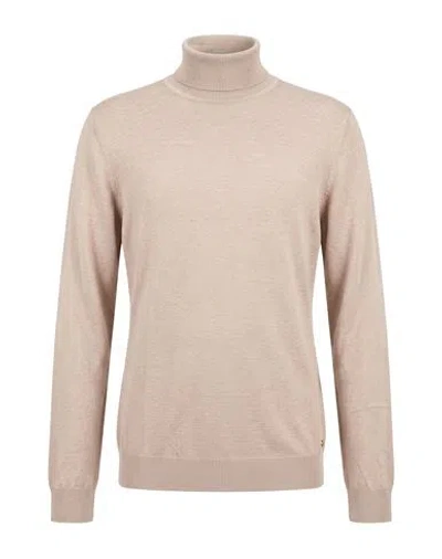 Havana & Co. Man Turtleneck Taupe Size 3xl Polyester, Nylon, Viscose, Wool In Neutral