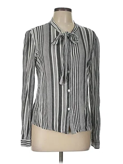 Pre-owned Have Long Sleeve Blouse In Gray