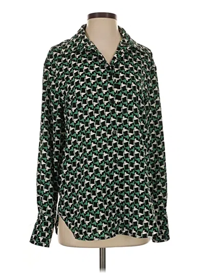 Pre-owned Have Long Sleeve Blouse In Green