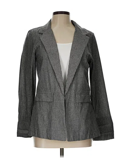 Pre-owned Have Long Sleeve Top Gray Square Neckline Tops