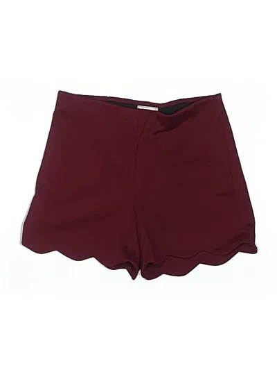 Pre-owned Have Shorts In Burgundy