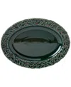 Haven 16" Green Holly Platter In Green