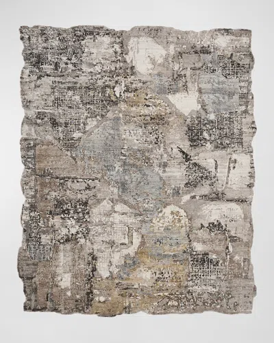 Haven & Loom Abstract Hand-knotted Rug, 8' X 10' In Gray
