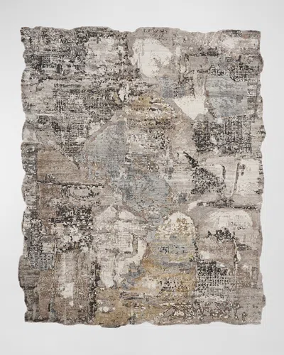 Haven & Loom Abstract Hand-knotted Rug, 9' X 12' In Gray
