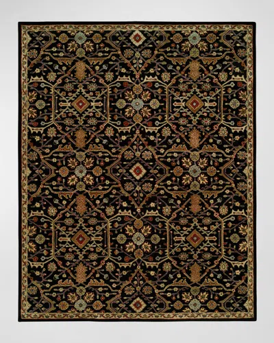 Haven & Loom Atticus Hand-knotted Area Rug In Black