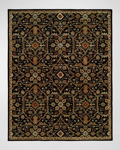 Haven & Loom Atticus Hand-knotted Area Rug In Black