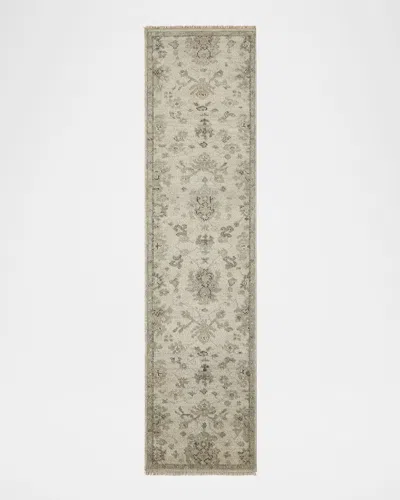 Haven & Loom Aylana Hand-knotted Runner, 2' X 10' In White