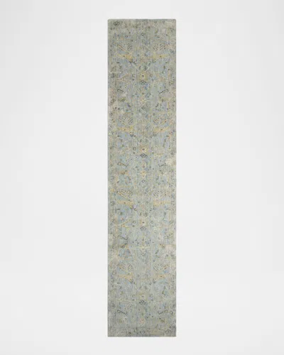 Haven & Loom Beaumont Power-loomed Runner, 3' X 12' In Blue