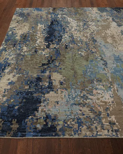 Haven & Loom Ellison Tibetan Weave Knotted Rug, 4' X 6' In Blue