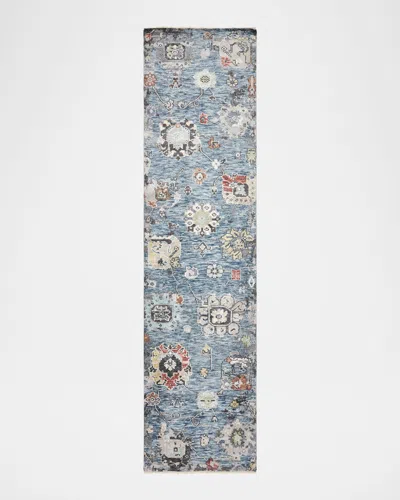 Haven & Loom Ezra Hand-knotted Rug, 3' X 10' In Blue