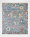 Haven & Loom Fanning Hand Knotted Rug, 9' X 12' In Blue