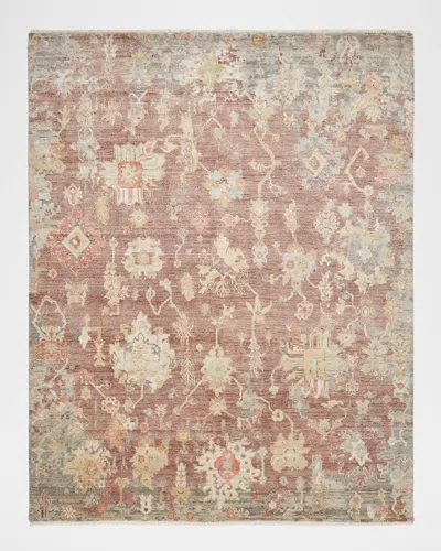Haven & Loom Lennox Hand-knotted Runner, 3' X 10' In Burgundy