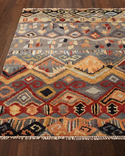 Haven & Loom Noam Earth Hand-knotted Rug, 8' X 10' In Blue