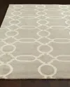 Haven & Loom Ogee Chain Hand-knotted Rug, 4' X 6'
