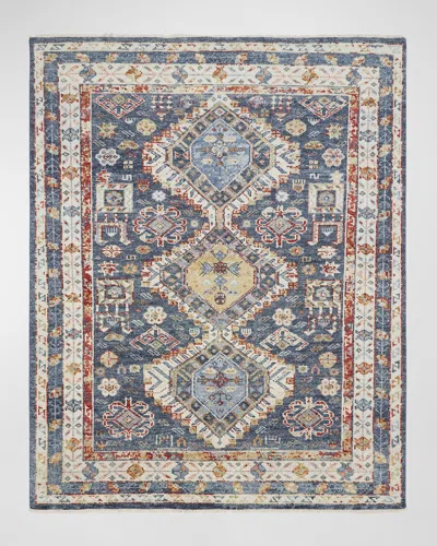 Haven & Loom Oliver Hand-knotted Area Rug In Blue