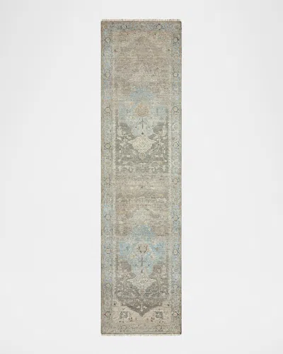 Haven & Loom Sterling Hand-knotted Runner, 3' X 10'