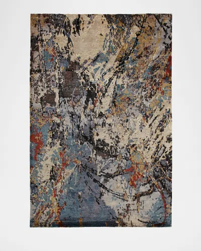 Haven & Loom Thunder Hand Knotted Rug, 3' X 5' In Blue