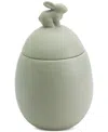 Haven Easter Bunny Cookie Jar In Sage