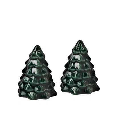 Haven Holly Christmas Tree Salt & Pepper Shakers, Exclusively At Macy's In Green