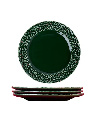 Haven Holly Salad Plates, Set Of 4, Exclusively At Macy's In Green