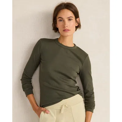 Haven Organic Cotton Long Sleeve Tee In Green