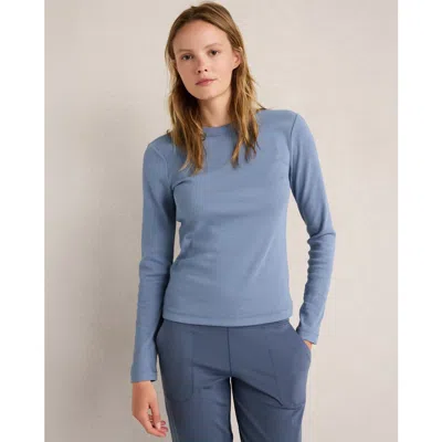 Haven Organic Cotton Long Sleeve Tee In Blue