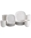 Haven Soft Square 32 Pc. Dinnerware Set, Service For 8 In White