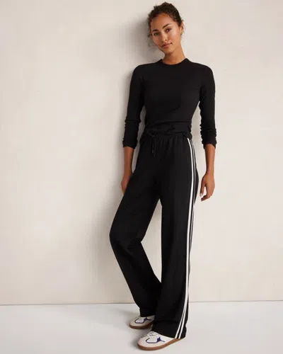 Haven Well Within Balance Side Stripe Track Pants In Black
