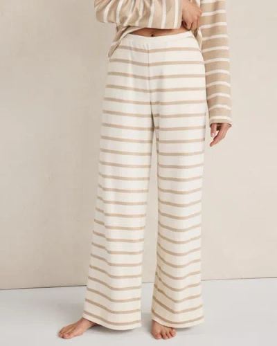 Haven Well Within Brushed Cotton Interlock Stripe Pants In Multi
