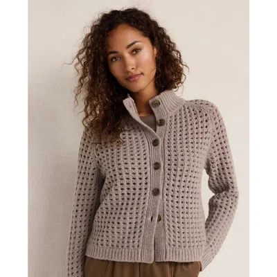 Haven Well Within Cashmere Open Stitch Cardigan In Neutral