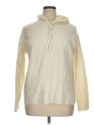 Pre-owned Haven Well Within Cashmere Pullover Sweater In White
