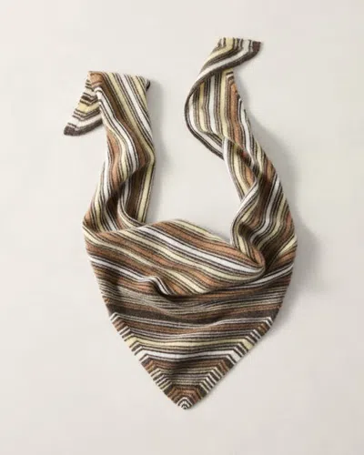 Haven Well Within Cashmere Striped Triangle Scarf In Multi