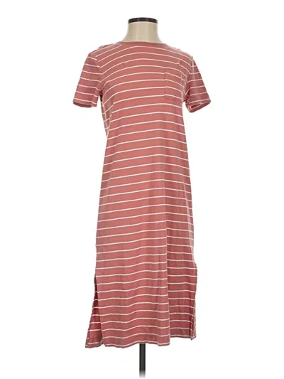 Pre-owned Haven Well Within Casual Dress In Burgundy