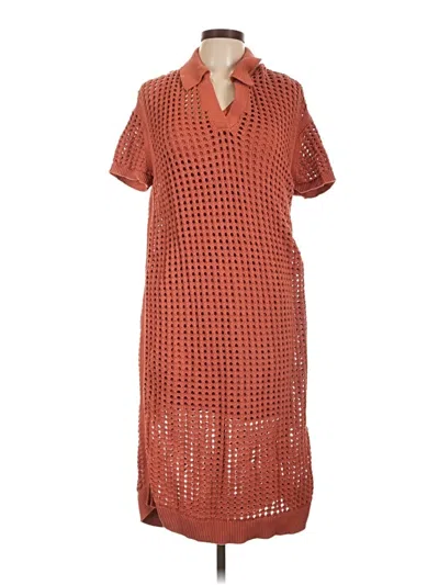 Pre-owned Haven Well Within Casual Dress In Orange