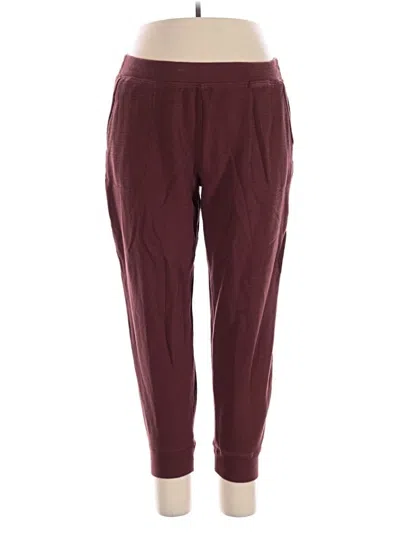 Pre-owned Haven Well Within Casual Pants In Burgundy