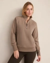 Haven Well Within Cloud Fleece Half-zip Pullover In Brown