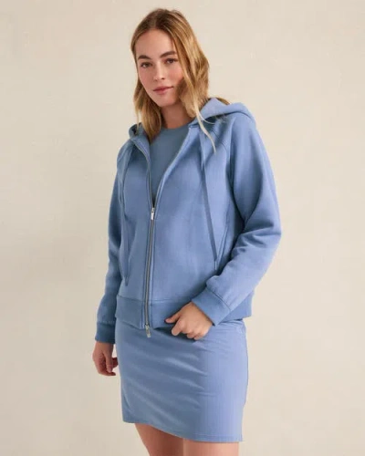 Haven Well Within Cloud Fleece Zip-up Hoodie In Blue
