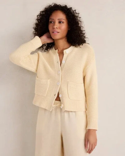 Haven Well Within Cotton Link Stitch Cardigan In Neutral