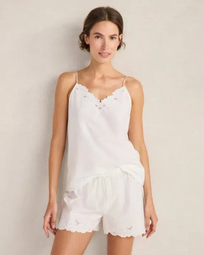 Haven Well Within Cotton Poplin Embroidered Cami In Yellow