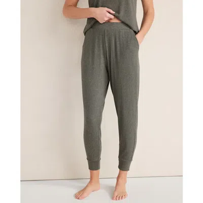 Haven Well Within Drapey Rib Knit Joggers In Green
