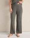 Haven Well Within Drapey Rib Knit Pants In Gray