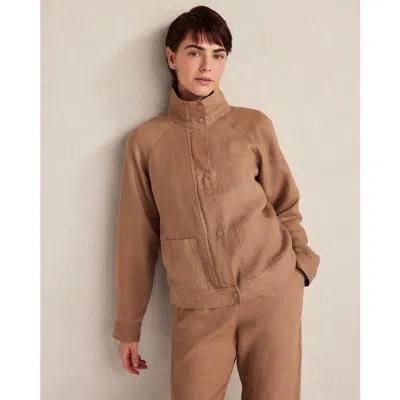 Haven Well Within Everweave Linen Jacket In Brown
