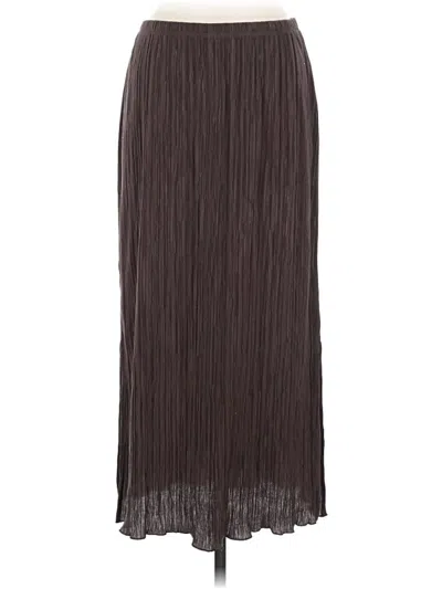 Pre-owned Haven Well Within Formal Skirt In Brown