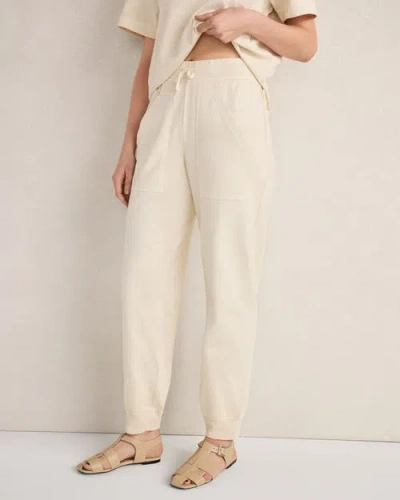 Haven Well Within Garment-dyed Organic Cotton Jersey Knit Joggers In Neutral