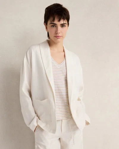 Haven Well Within Heavyweight Linen Blazer In White
