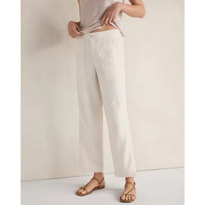Haven Well Within Heavyweight Linen Wide Leg Pants In White