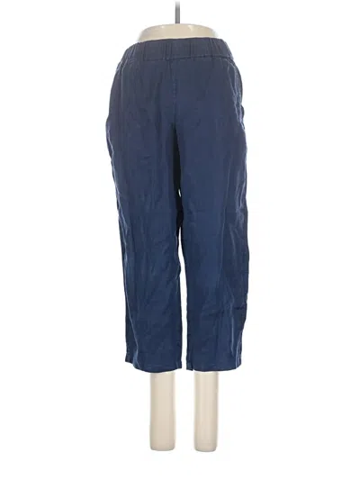 Pre-owned Haven Well Within Linen Pants In Blue