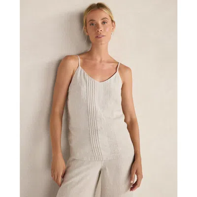 Haven Well Within Linen Pintuck Cami In White