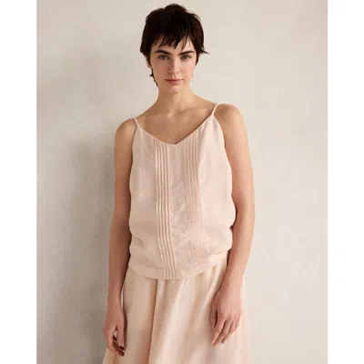Haven Well Within Linen Pintuck Cami In Brown